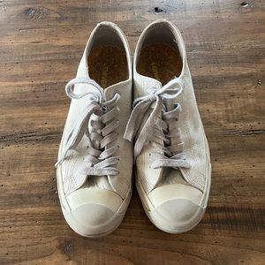 Converse Jack Purcell suede sneakers.